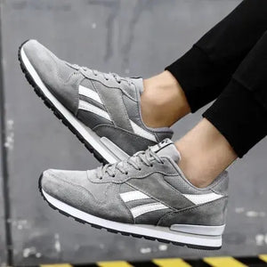 Elevio ACTIVE schwarze Ledersneaker – Herren Komfort